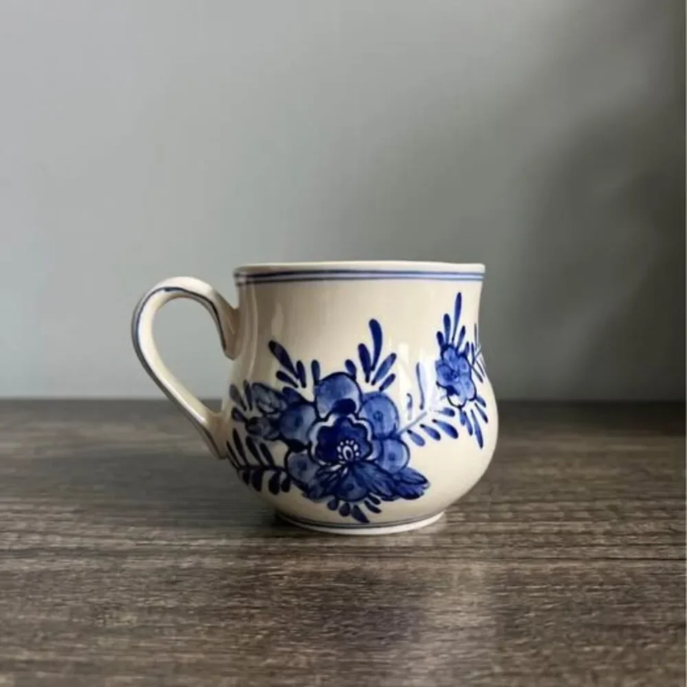 Vintage Blue and White Delft Mug